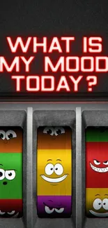 What Is My Mood Today mobile wallpaper with colorful mood rings.