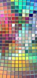 A vibrant and colorful mosaic wallpaper for mobile phones.