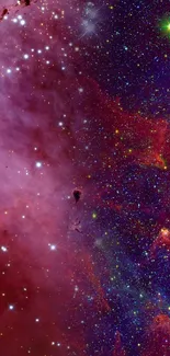 Vibrant nebula wallpaper with colorful space scene.