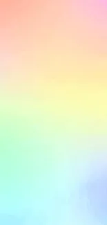 Vibrant pastel gradient wallpaper with soft colors.