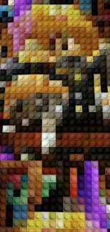 Pixelated Lego art with vibrant colors.