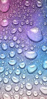 Raindrop texture on gradient blue and purple background wallpaper.