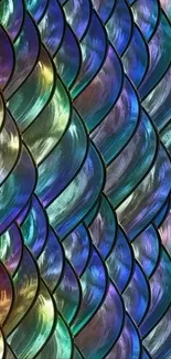 Multicolored scales pattern wallpaper for mobile screen