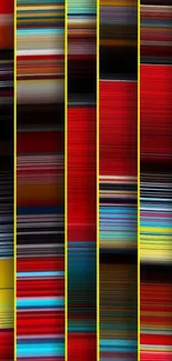 Colorful abstract wallpaper with vibrant stripes.