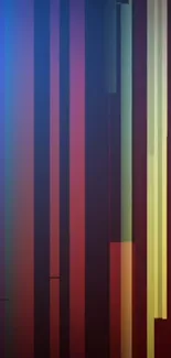 Abstract colorful vertical lines wallpaper.