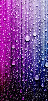 Vivid gradient background with water droplets.