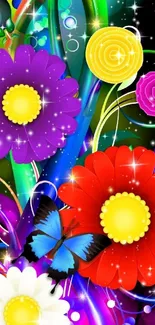 Colorfulness Petal Flower Live Wallpaper