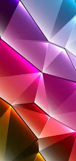 Colorfulness Purple Triangle Live Wallpaper