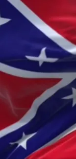 Confederate flag with red and blue theme as mobile wallpaper.