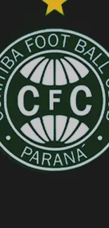 Coritiba Football Club emblem on black background with yellow star