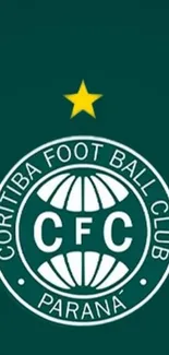 Coritiba Football Club logo with green background and yellow star.