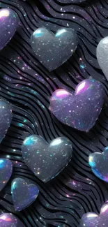 Cosmic heart pattern with a space-themed background.