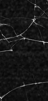 Cracked screen texture mobile wallpaper, dark and stylish.