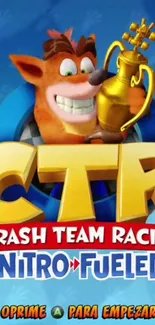 Crash Team Racing Nitro-Fueled wallpaper featuring a trophy.