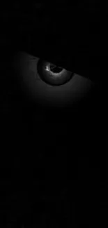 Mysterious eye in the dark mobile wallpaper