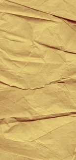 Beige crinkled paper texture mobile wallpaper.