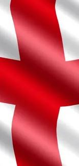 St George's Cross flag wallpaper in red and white.