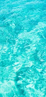 Vibrant aqua blue water texture for mobile wallpaper.