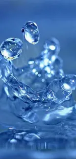 Crystal clear water splash captured in motion.