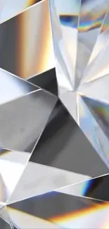 Abstract art depicting a crystal prism design.