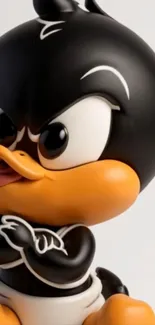 Cute cartoon character with a playful expression