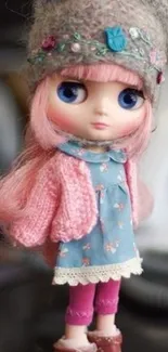 Cute Doll with Stylish Outfit Live Wallpaper