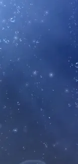 Dark blue wallpaper with underwater bubbles.