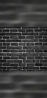 Dark gray brick wall mobile wallpaper.