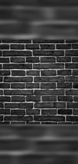 Dark gray brick wall wallpaper for mobile.