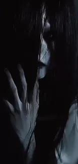 Mysterious dark figure with an eerie presence.