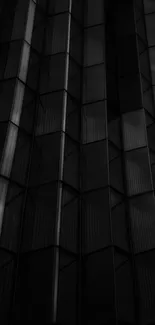 Dark geometric abstract wallpaper with elegant lines.