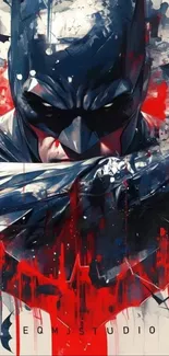 Dark hero abstract art mobile wallpaper