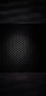 Dark hexagonal pattern mobile wallpaper with sleek design.