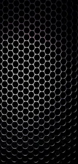 Dark honeycomb pattern wallpaper for mobile phones.