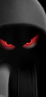Dark hooded figure with glowing red eyes.