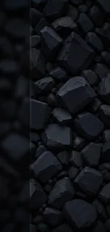 Dark textured stone wallpaper for mobile.