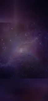 Dark purple galaxy wallpaper with stars.