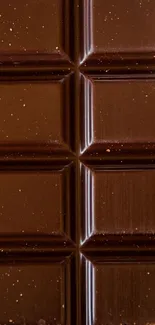 Close-up of a chocolate bar with rich textures.