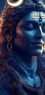 A divine cosmic figure in vibrant colors with intricate details.