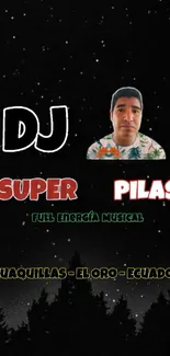 DJ Super Pilas wallpaper with night theme