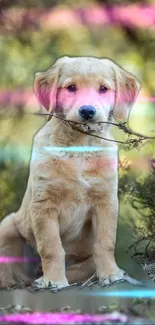 Dog Plant Nature Live Wallpaper