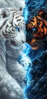 Double Tiger Live Wallpaper