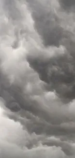 Dramatic storm clouds forming a moody and intense sky scene.