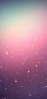 Dreamy pink and purple mobile wallpaper with sparkles.