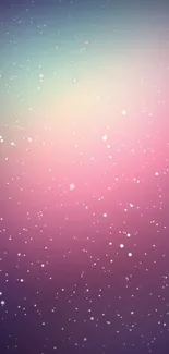 Pastel starry mobile wallpaper with soft gradient hues.