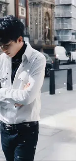 Dress Shirt Sleeve Standing Live Wallpaper