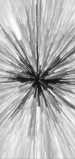 Dynamic grayscale abstract burst wallpaper with motion effect.