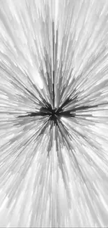 Dynamic monochrome abstract burst wallpaper with gray explosion effects.