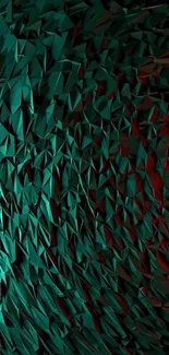 Dynamic abstract wallpaper with teal and red hues.