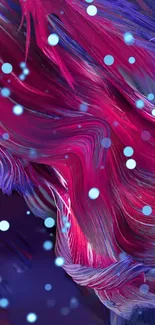 Colorful abstract mobile wallpaper with dynamic brushstrokes and dotted highlights.